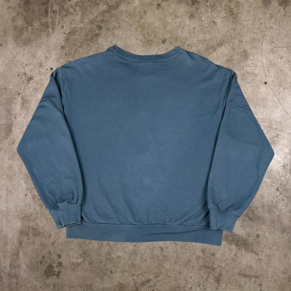 Peanuts Blossom Graphic Sweatshirt Long Sleeve Crew Pullover Gray Womens Size M - Picture 4 of 5